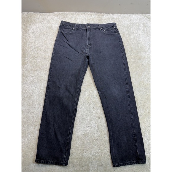 Harley-Davidson Other - Harley Davidson Jeans Mens 40x32 Black Straight Leg Biker Logo Riding Outdoor